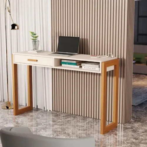 Escrivaninha de Luxo Escritório - Off White - Nature (FAZEMOS ENTREGAS)!!