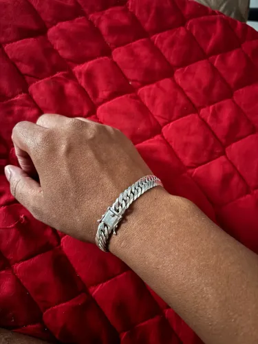 Pulseira de prata 10 mm 925 legitima