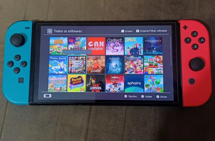 Modo portátil Switch Oled 256gb desbloqueado