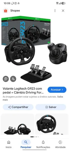 Volante Logitech g923