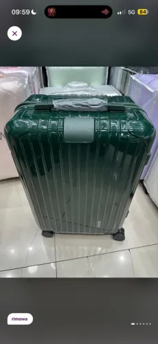 Mala de bordo Rimowa em policarbonato verde gloss nova