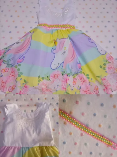 Vestido infantil de festa tamanho 8