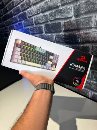 TECLADO MECÂNICO REDRAGON KUMARA K552 RGB - SWITCH BROWN