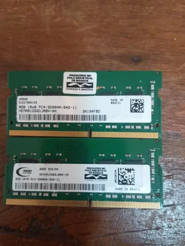 Memória Ddr4 08gb notebook 3200ghz