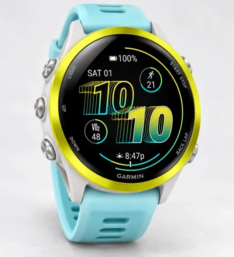 RELÓGIO GARMIN FORERUNNER ® 570 - 47 MM AMARELO /TURQUESA