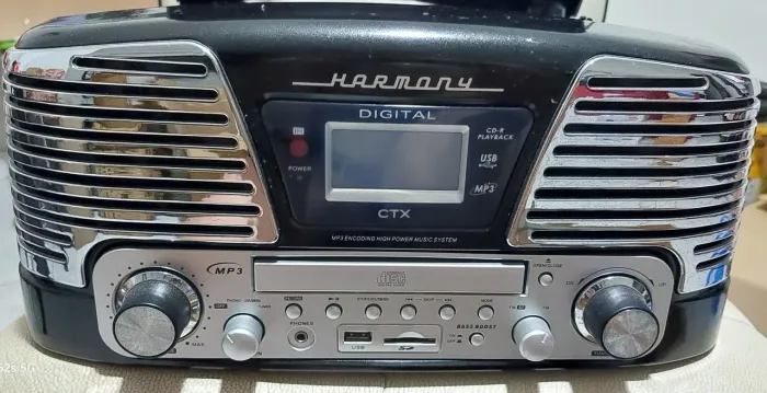Vitrola Harmony CTX com CD, Rádio FM, USB, SD e MP3 - Vintage