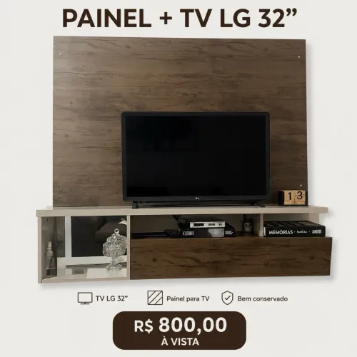 PAINEL + TV LG 32"