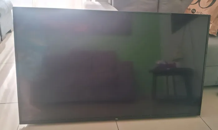 TV 55 polegadas com tela queimada