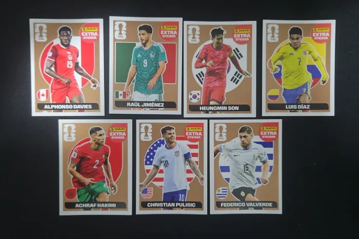 7 figurinhas legends extras bronze copa do mundo 2026