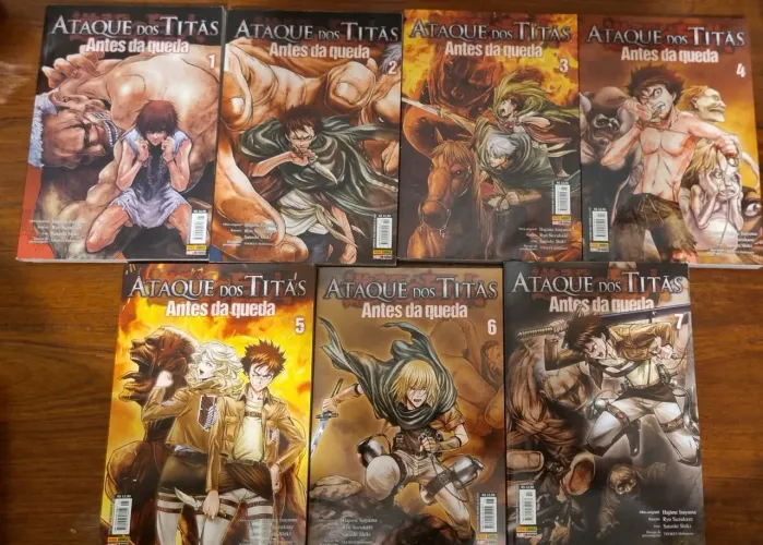 Mangá Shingeki no Kyoujin (Antes da queda) Volumes: 1 a 7