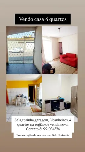 Casa a Venda - 4 Quartos / Venda Nova