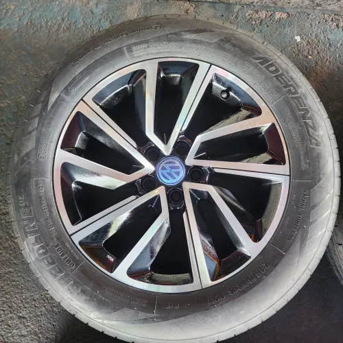 RODAS VW T-CROSS ARO 16 5X100 ORIGINAIS E PNEUS 205/60