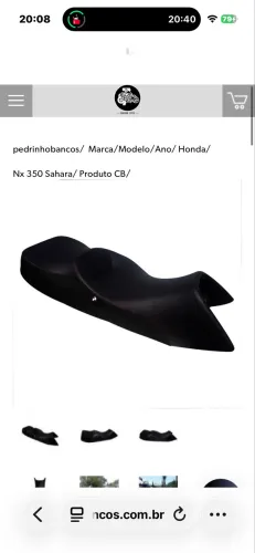 Banco PEDRINHO MOTOS NX SAHARA 350