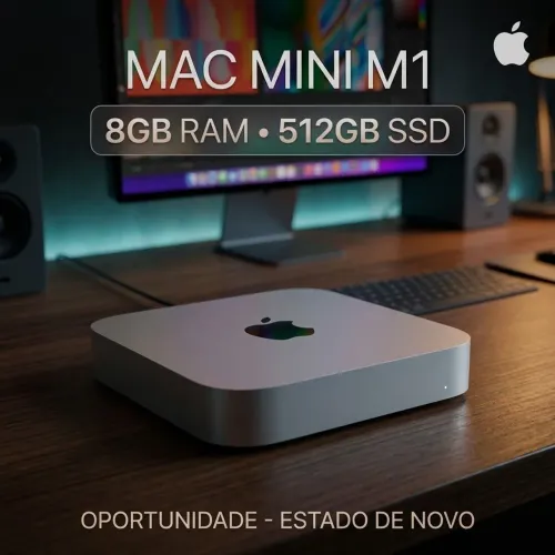 Mac Mini M1 Apple - 8GB RAM 512 SSD Impecável!