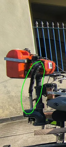 Motor de caiaque Jet turbo com escap mais torque.3.3 com extensor