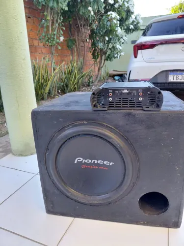 Subwoofer Pioneer 309 + módulo stetson sd900