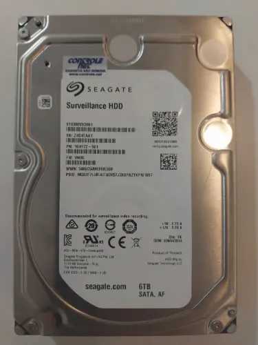 HD Seagate Surveillance 6TB 7.200 RPM - ST6000VX0001