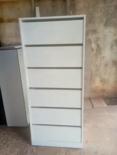 CÔMODA OU GAVETEIRO CM 6 GAVETAS MDF NOVO MDF NOVO