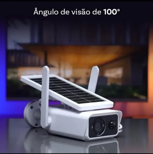 Câmera Wi-Fi PLACA SOLAR Leboss LB-CA228 4MP IP66 com Áudio Bidirecional
