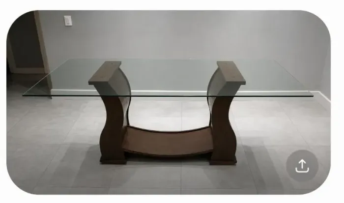 Mesa de jantar retangular 6 lugares