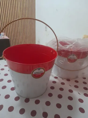 Balde de gelo Amstel 6Litros aço original 