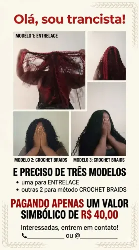 Trancista por 40 reais 