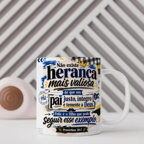 Caneca Dia Dos Pais Herança Valiosa