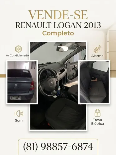 Renault Logan Authentique Hi-flex 1.0 16V 4P 2013
