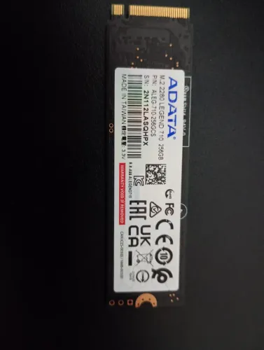 SSD 256GB NVMe ADATA - Saudável