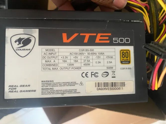Fonte 500w VTE (Selo bronze)