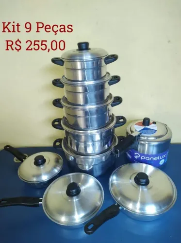 Frigideiras Com Mais Panelas, kit 9 Peças