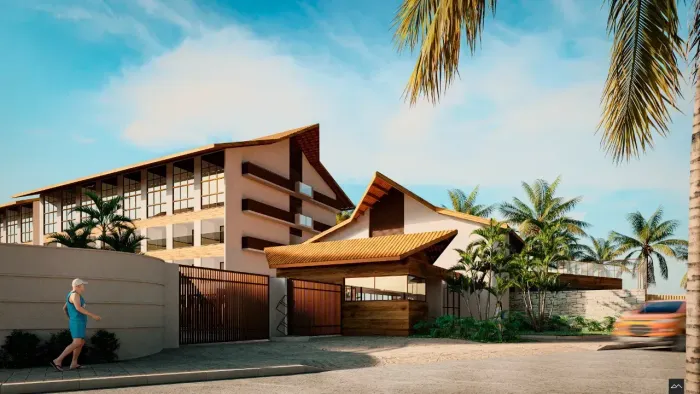 Apartamento Studio na Praia dos Carneiros! Alto Padrão! 32m² | Lazer completo (Max Carneir