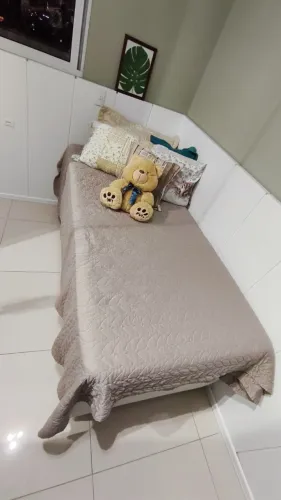 Cama Box Ortobom Baú com Colchão Auxiliar e Colchão Solteiro
