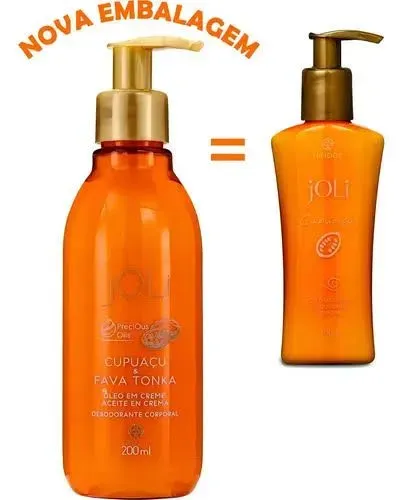 JOLI CUPUAÇU + FAVA TONKA E ÓLEO HINODE 200ML HIDRATA & PERFUMA
