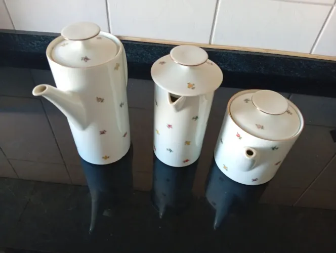 Jogo 3 peças porcelana