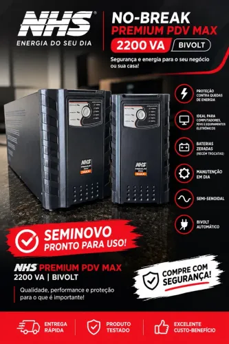 NOBREAK SEMI SENOIDAL 2200VA NHS PREMIUM MAX