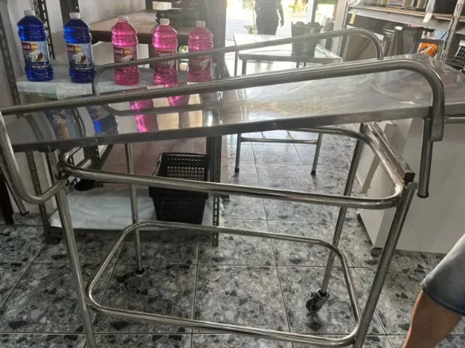 Maca carrinho inox