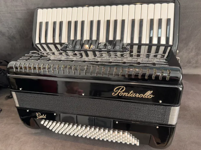 Acordeon Pontarolo Gold 120 Baixos | 7 Registros | 3ª e 5ª de Voz