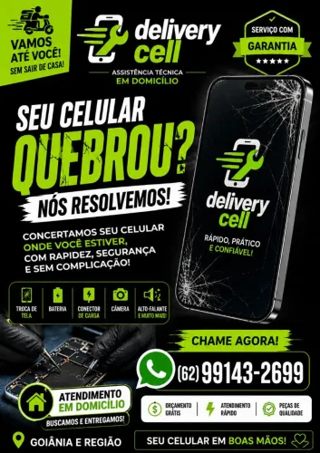 CONSERTO DE CELULAR EM DOMICÍLIO - GOIÂNIA | DELIVERY CELL