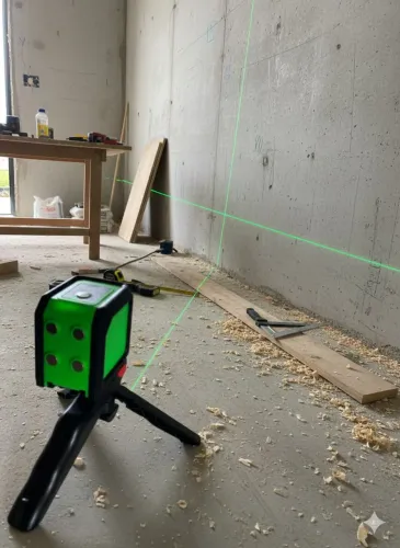 Nível Laser para Construção | Prumo Preciso e Tripé<br>