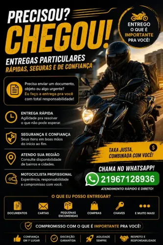 Entrego Documentos, Chaves, Encomendas e Muito Mais