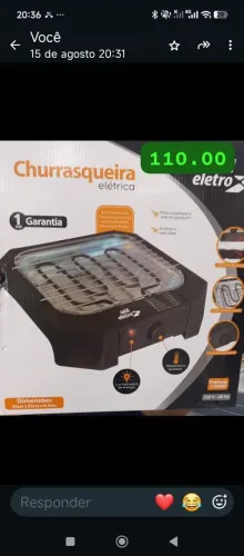 Churrasqueira elétrica util