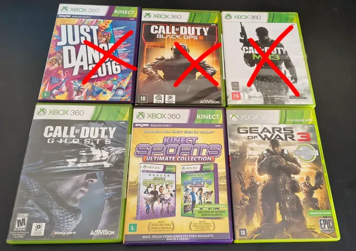 Jogos de Xbox 360 disponível