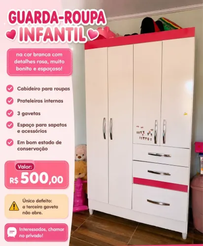 Vende -se Guarda roupa infantil 