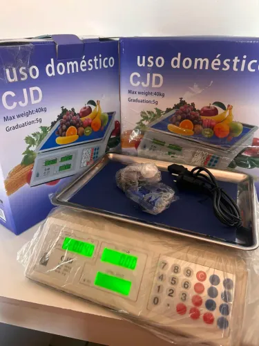 BALANÇA COMERCIAL DIGITAL 40KG NOVA, PAINEL DIGITAL FRENTE E VERSO