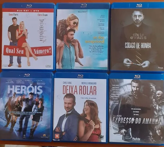 Box Bluray Chris Evans - 6 Filmes 