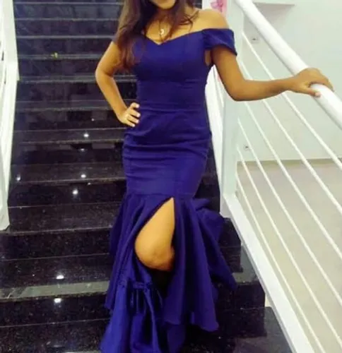 Vestido azul royal para madrinhas