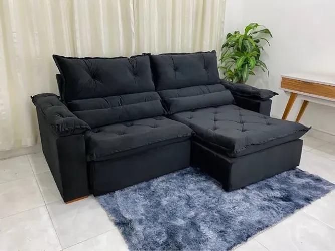 Sofá Retrátil e Reclinável Agatha 2.40m l54