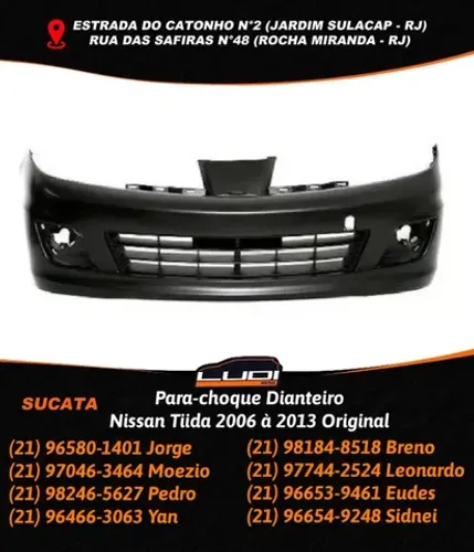 Para-choque Dianteiro Nissan Tiida 2006 à 2013 Original