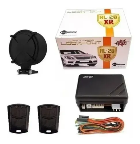 Alarme Carro Automotivo Universal Al 20 Xr Look Out + Sirene